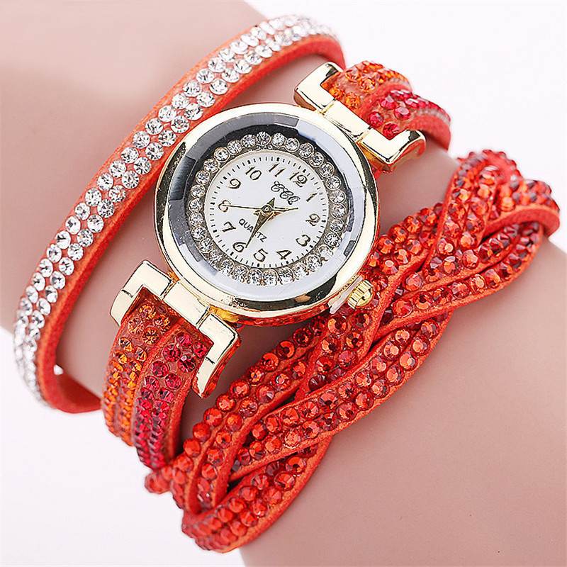 Hot selling gepersonaliseerde twist dames armband horloge Koreaanse fluwelen lus klinknagel armband quartz horloge een generatie van haar_voghion.com