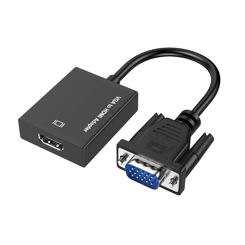 VGA to HDMI Converter with Audio and Power Supply 1080P VGA to HDMI Audio and Power Cable