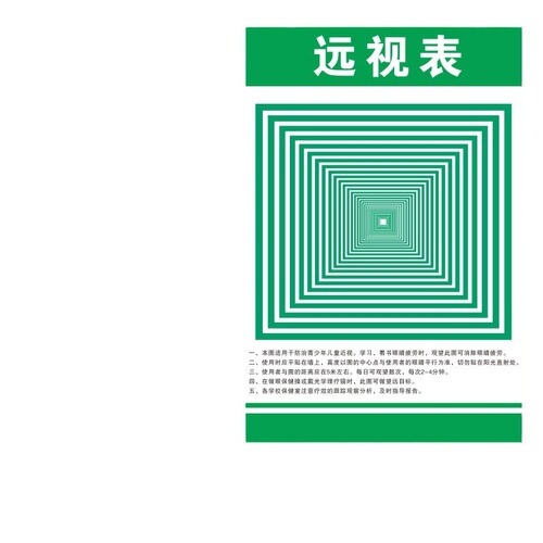 Children's vision correction astigmatism eye recovery eye muscle exercise training wall sticker
