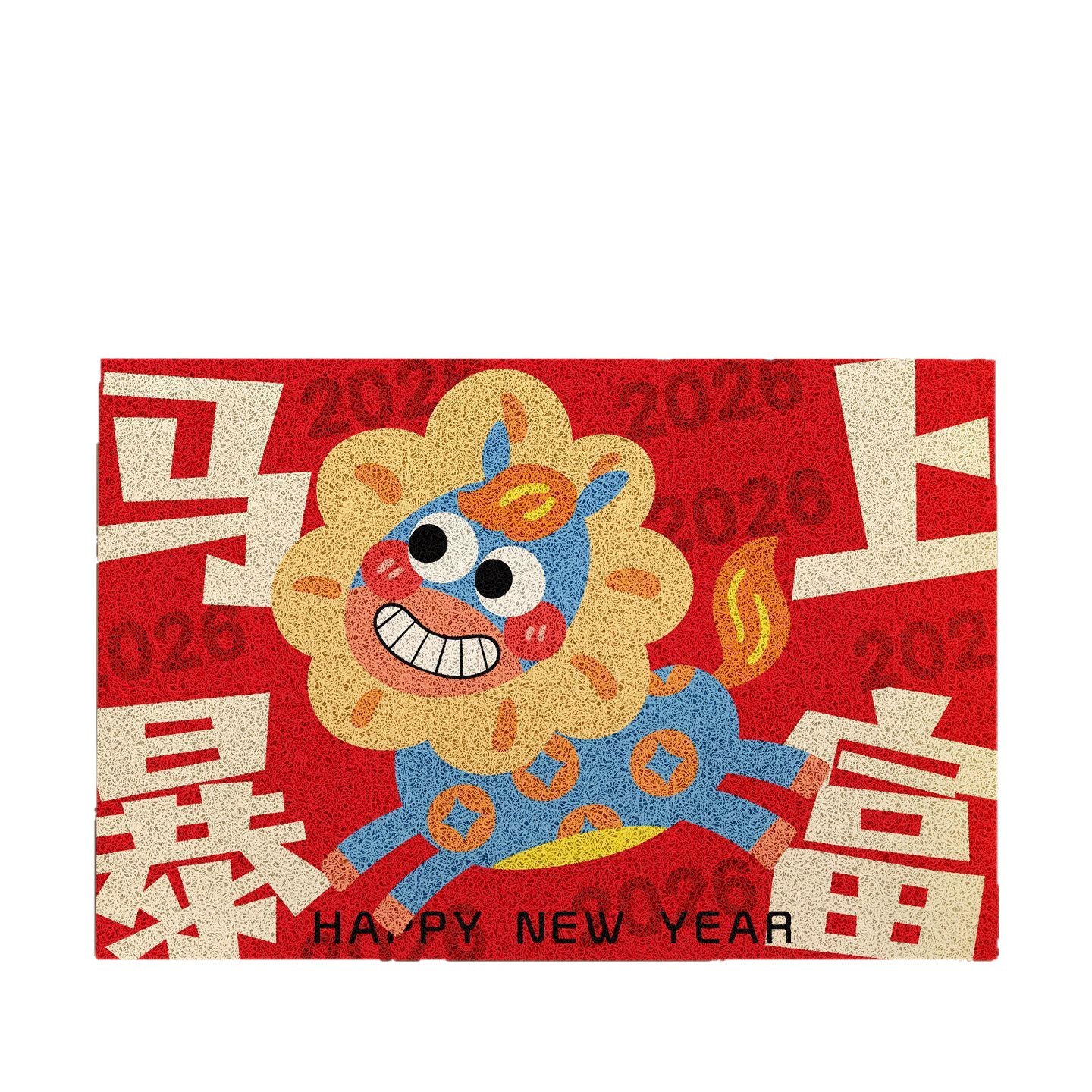 Halkfri dörrmatta av öglefiber för entrén_voghion.com