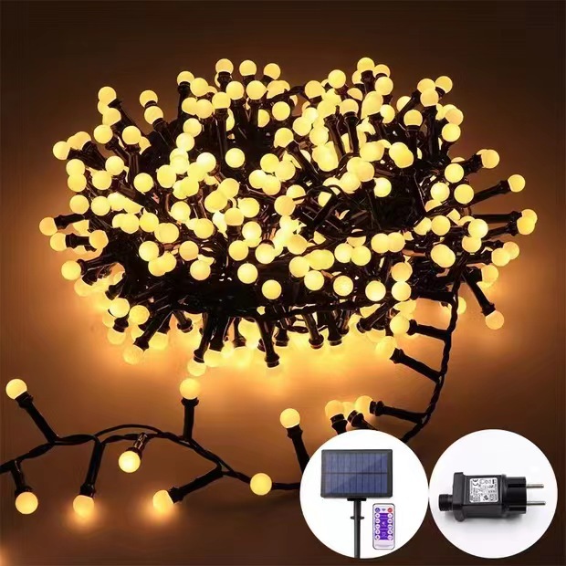 Factory Direct Selling LED Firecracker Lights Cherry Lights Ball Lights String Decorative Waterproof Special Engineering Lighting String New Version