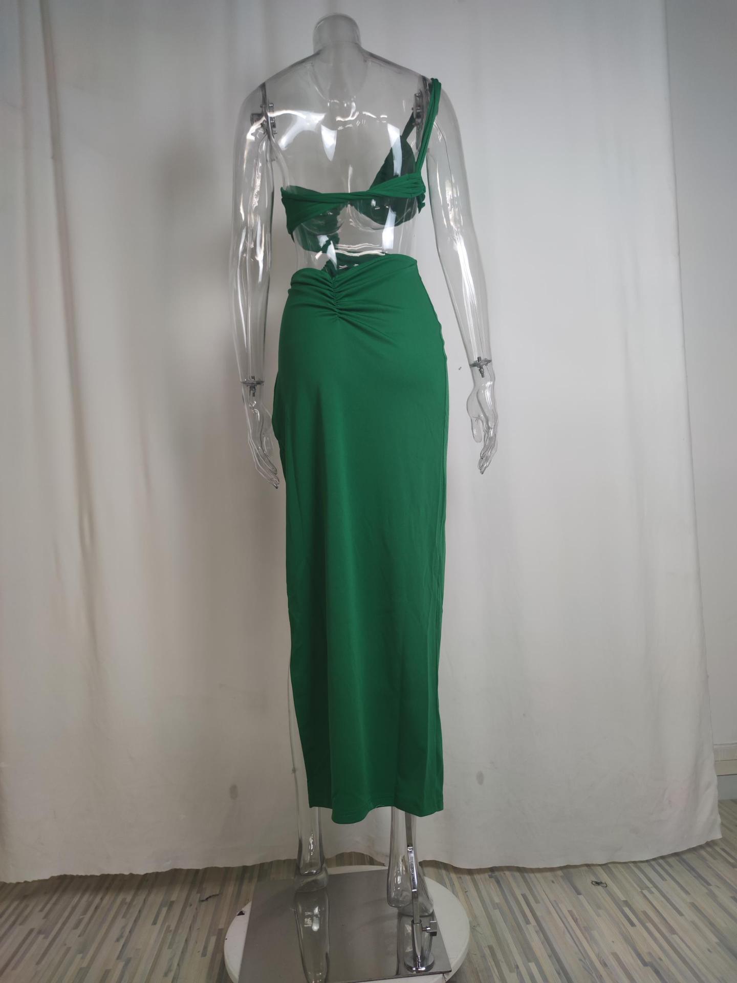 Modisches One-shoulder-kleid Für Damen In Großen Größen Elegant_voghion.com