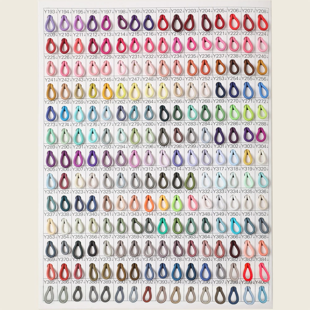 2 / 3mm cuerda elástica elástica de color bolsa de goma de alta resistencia núcleo de látex de poliéster negro y blanco redonda cuerda elástica