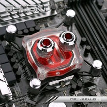 微水道CPU水冷头 因特尔 通用冷头 微水道 透明 黑色冷头