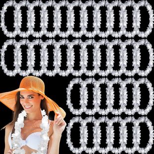 LED Hawaiian head ring White LED white Garland Hawaiian garland cheer props Carnival Ball supplies