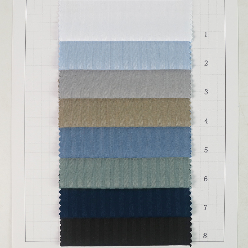 Factory direct TR jacquard stripe/Strip stretch woven fabric casual shirt pants men's and women's fabric