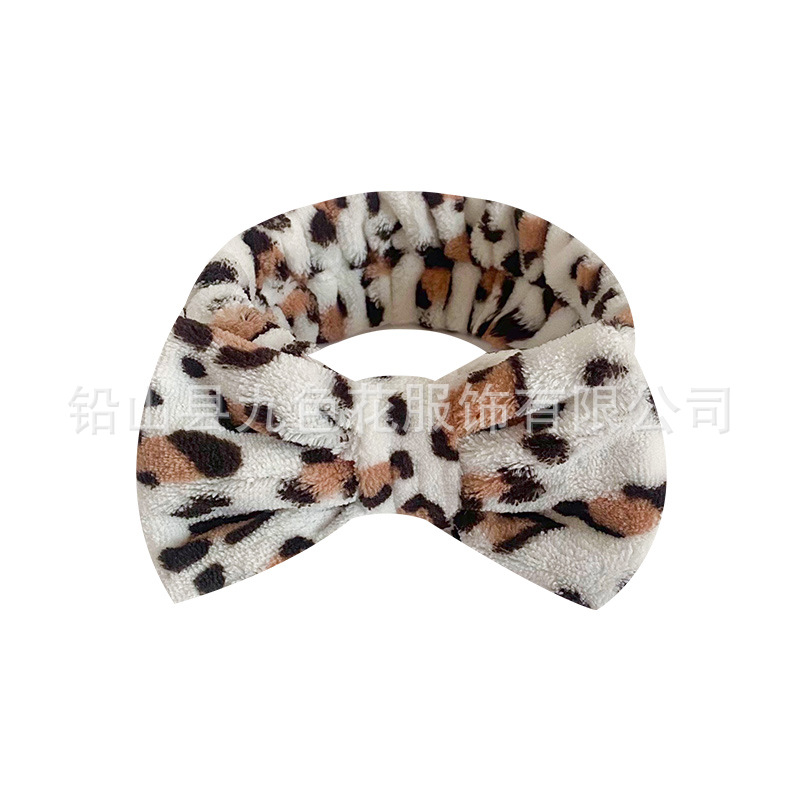 Transfronterizo Pantone punto de onda de color mariposa final correa de cabello de lavado de cara correa de cabello de peluche correa de cabello impresa correa de cabello adornamiento de cabello personalizado