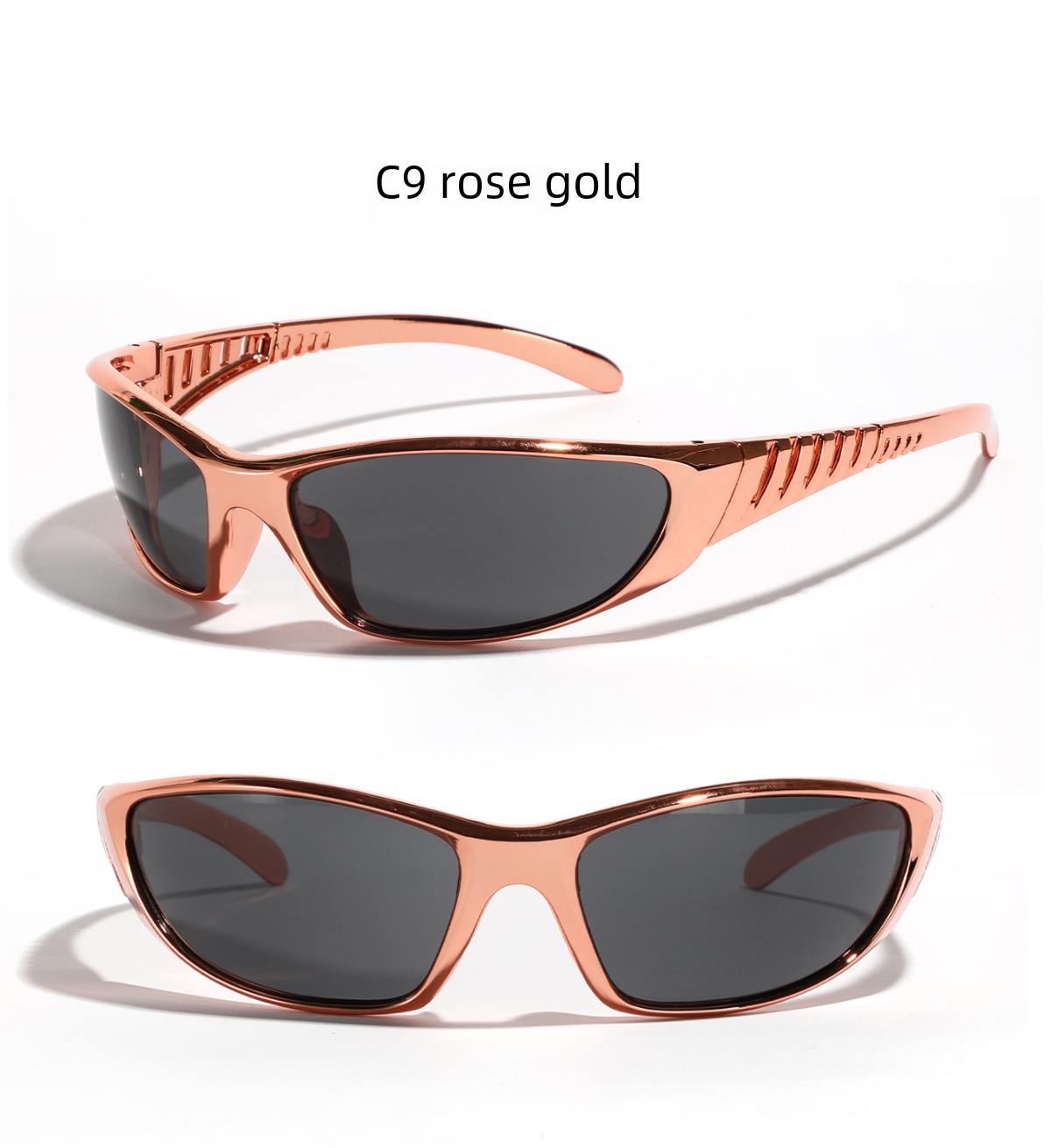 Xunge Y2K silver sunglasses color hollow future technology hot girl online red sunglasses female sunglasses trendy men_voghion.com