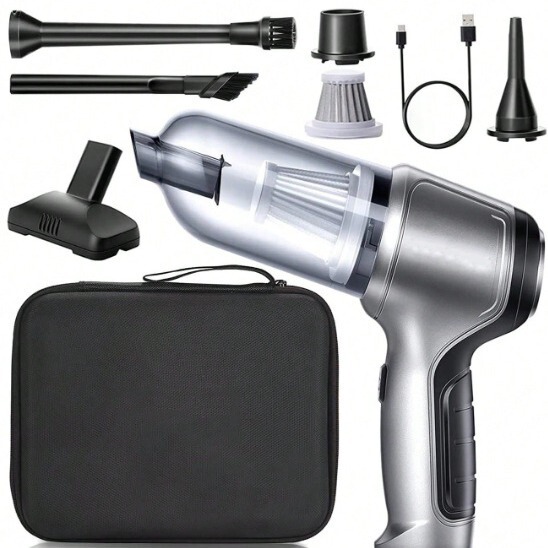 Car Wireless Vacuum Cleaner Wet and Dry Dual-use High-power Portable Home Car Dual-use High Suction Mini Handheld Brushless Home