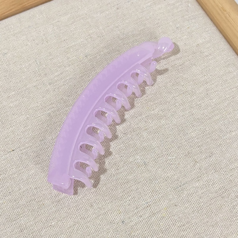 つや消しのシンプルな大きなバナナクリップ、多用途のダークカラーの女性の髪の量、滑り止めポニーテールヘアクリップ、歯付きヘアクリップ|undefined