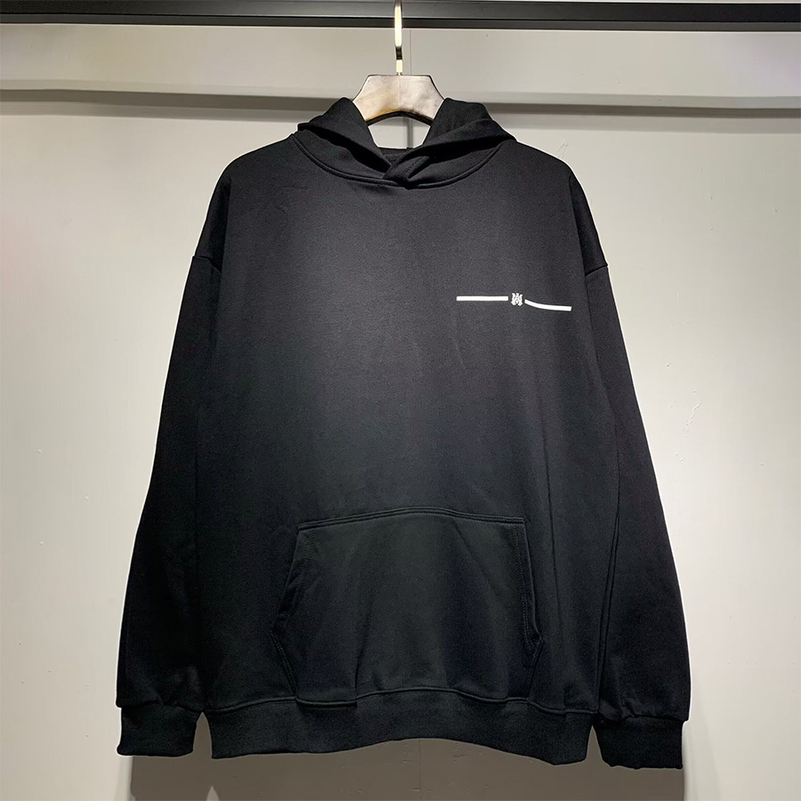 AMIRI suéter colección de letras de impresión transfronterizas 360 gramos de anillo masculino suelto casual sudadera encapuchada