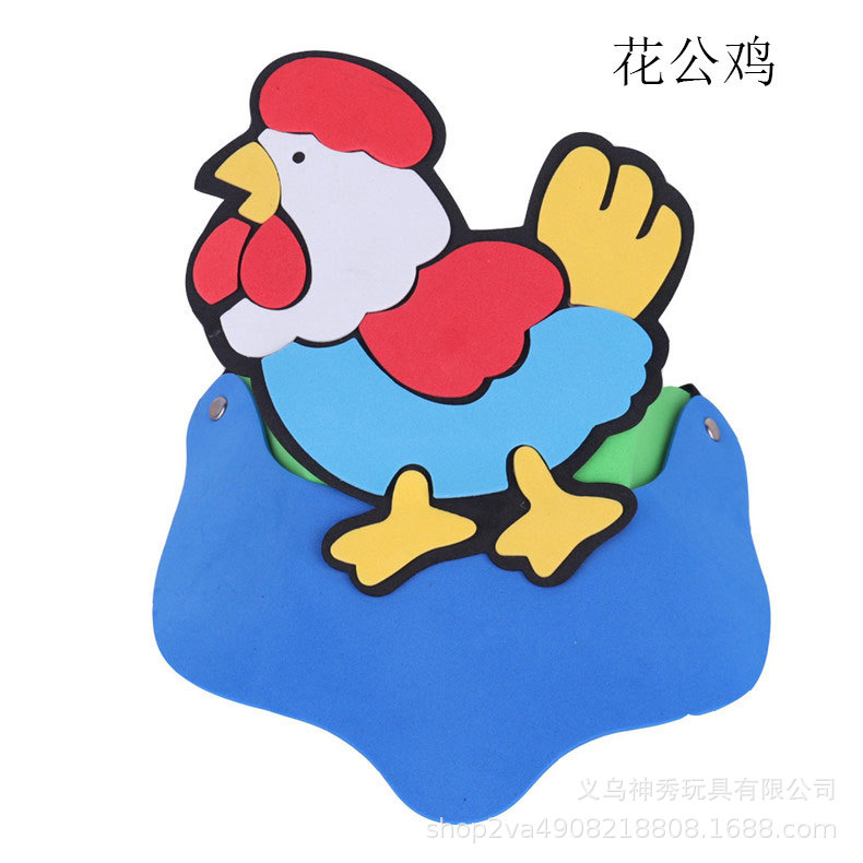 Día del niño Eva sombrero para el sol actividades entre padres e hijos dibujos animados animal tocado doce tocado del zodiaco