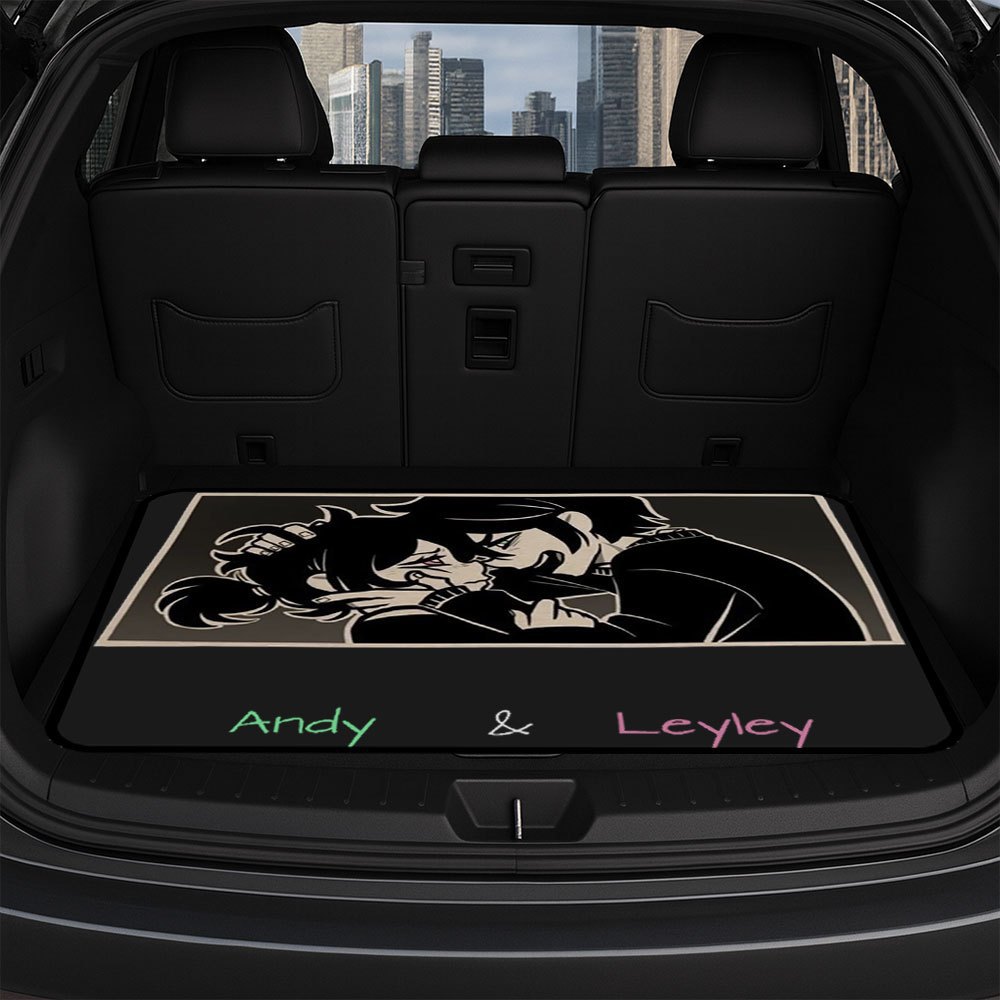 Temu's Best-Selling Trendy Sports-Style Trunk Mat, Stain-Resistant and Wear-Resistant, Suitable for All Seasons, New Car Interior Mat, New Foot Mat