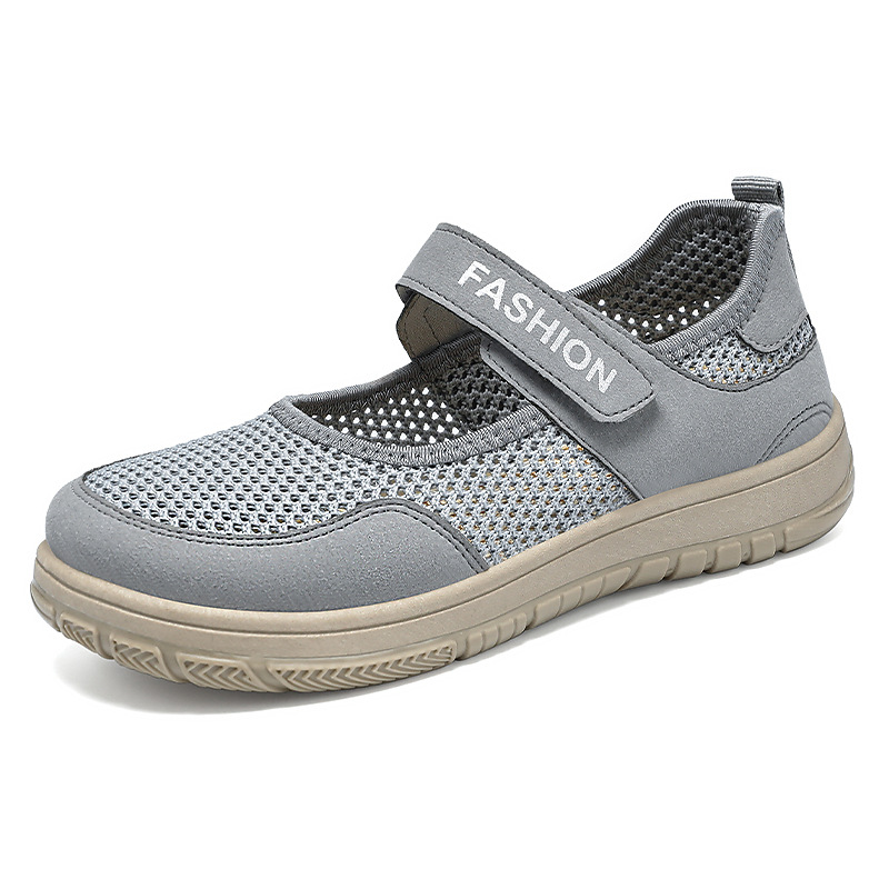 Zapatos de mujer nuevos zapatos de velcro, zapatos casuales de malla transpirables, zapatos ligeros huecos, zapatos de mujer cómodos con suela suave. image 8