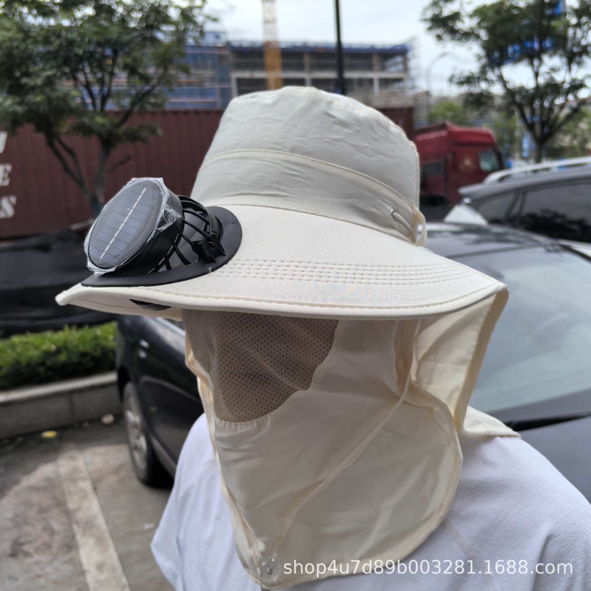 White air fan solar-powered, new collection