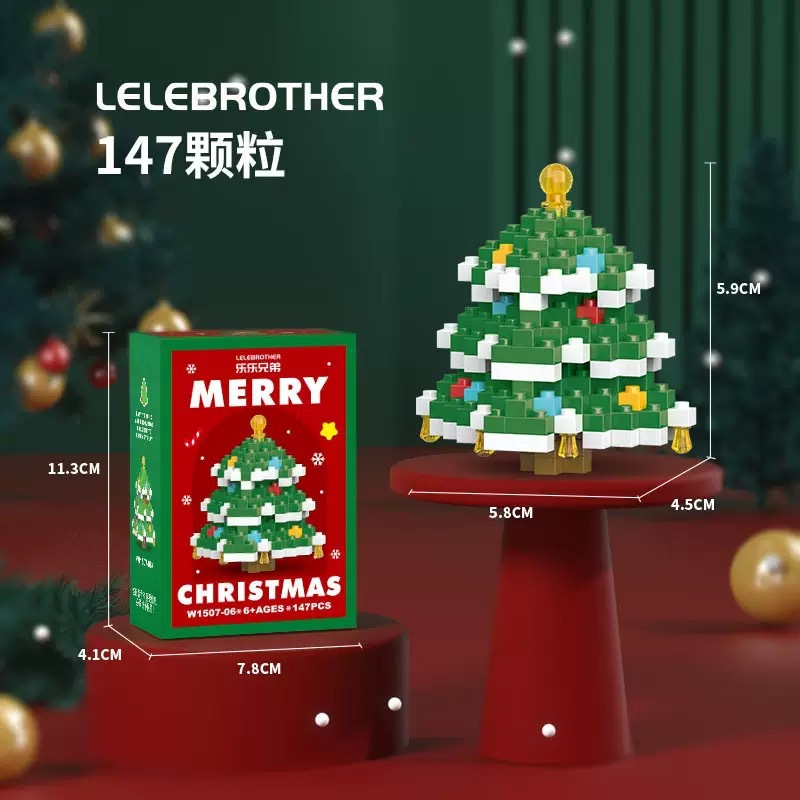 Juguetes de ensamblaje de bloques de Navidad para niños rompecabezas compatibles con regalos de micropartículas image 12