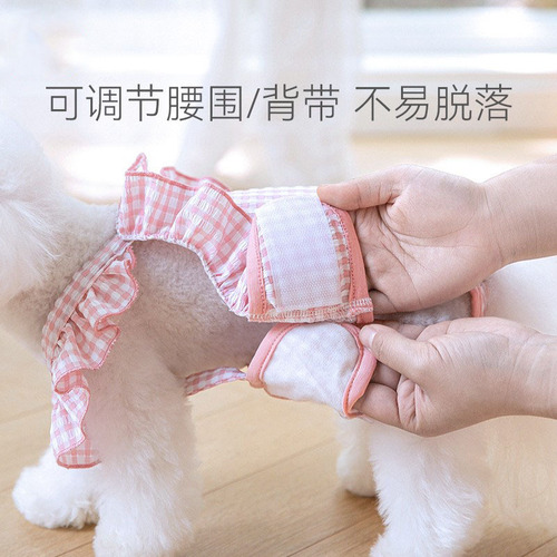 Puppy menstrual pants, fungus lace bellyband, bitch anti-harassment dog diapers, diapers, pet clothes wholesale