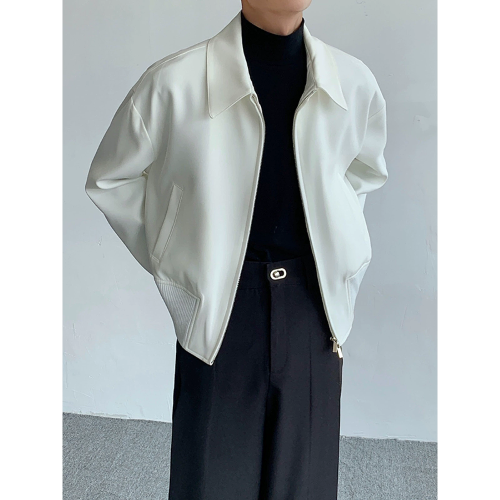 Модный премиум чувство cleanfit куртка мужская весна осень новая исполнительная куртка короткая кардиган костюм для бейсбола на молнии