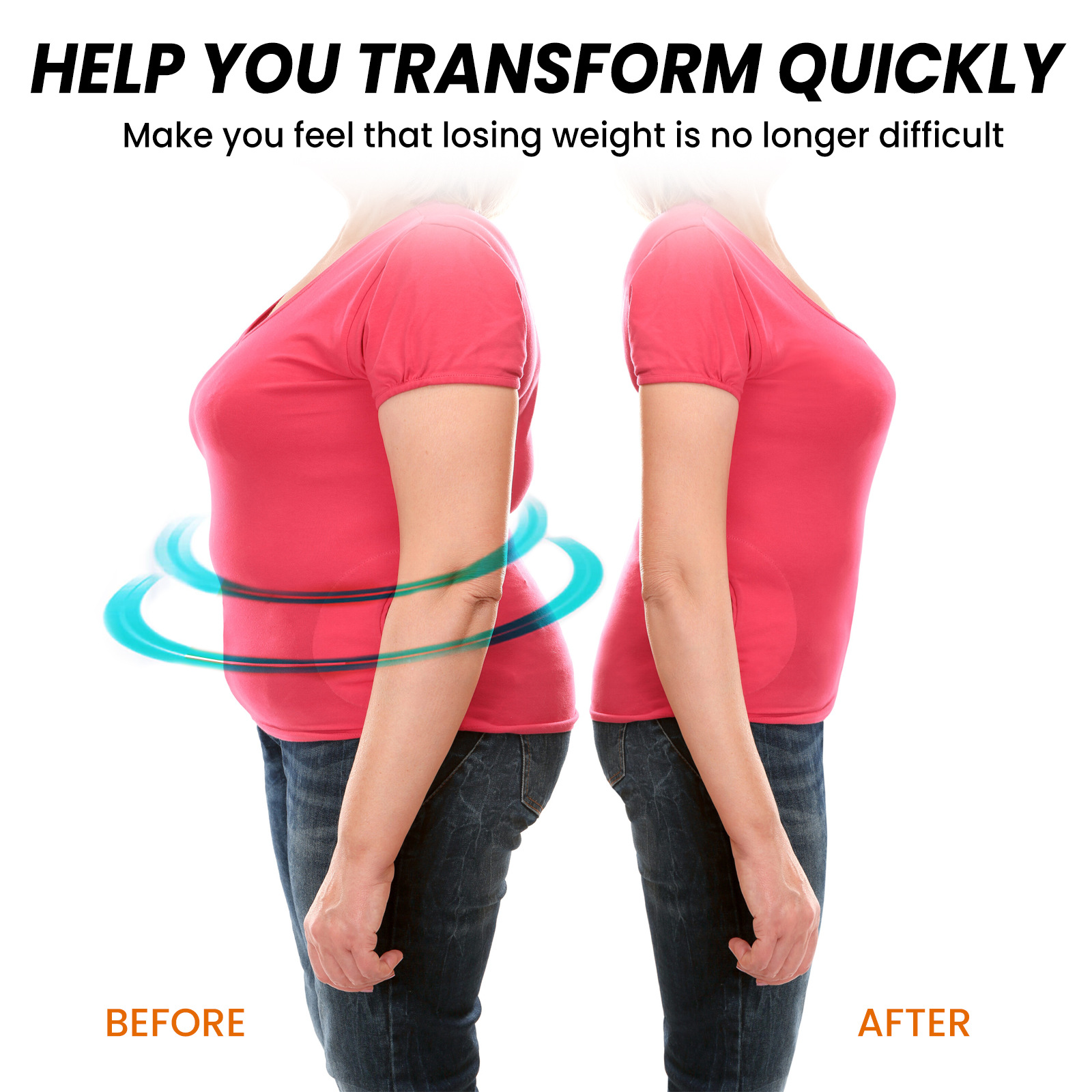 OUHOE Kroppsessens Massage Buken Lår Muskler Bantning Återfuktande Uppstramande Hudformande eterisk olja_voghion.com