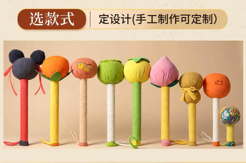 Mugwort Massage Hammer Ai Cao Chui Handheld Herbal Tapping Stick for Meridian Massage 26cm Gift Box key features