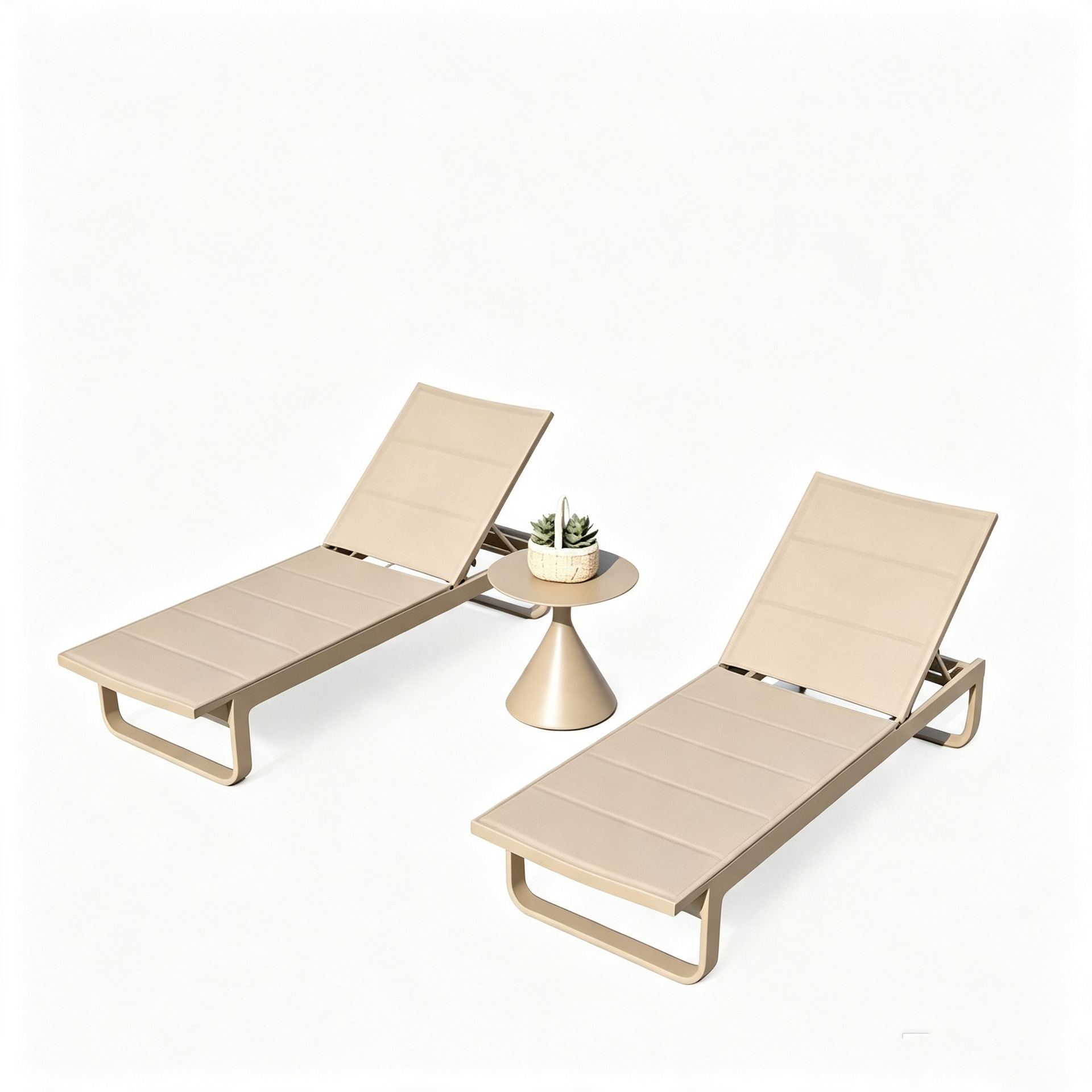 Silla de piscina, silla de playa anticorrosión de aleación de aluminio, tumbona de piscina de alta gama para hoteles y B&B, tumbona portátil image 5