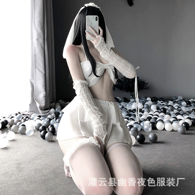 林林婷 Underwear, shiffon mini-skirt for bride, skirt, push up bra