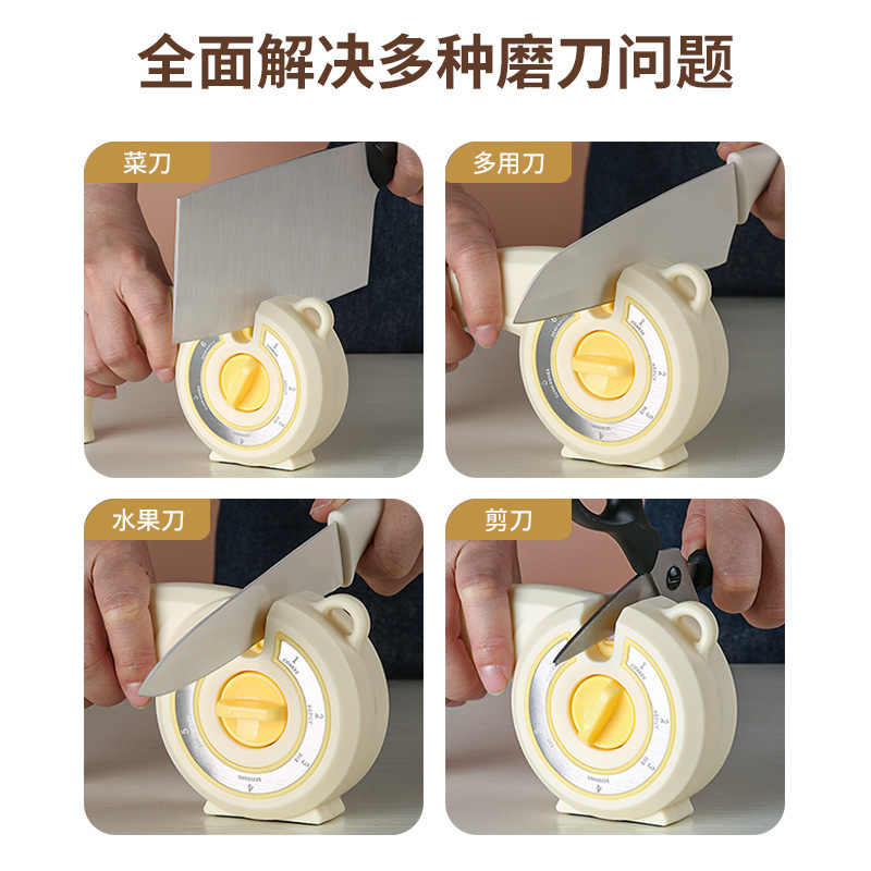 陽江工場直販多機能家庭用マルチギアナイフシャープナーは、ハンドヘルドグリップナイフシャープニングツールとしてドロップシッピングできます|undefined
