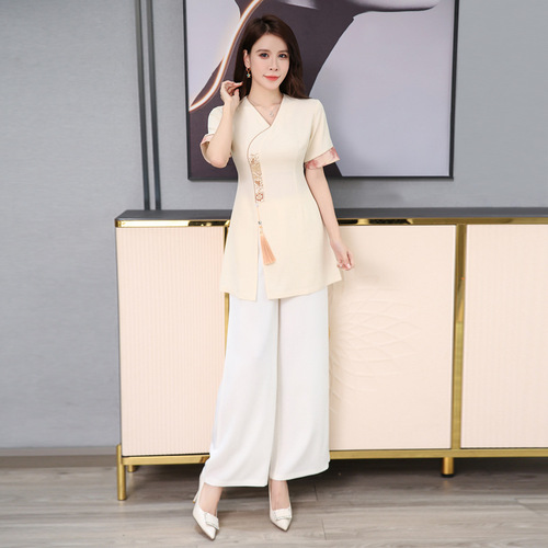 New ear picker SPA foot massage club technician work clothes beautician health center temperament massage technician set