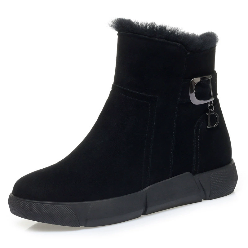 Ботинки Martens демисезонные на низком ходу с платформой и молнией, тёплая подкладка