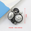 Fashionable brooch from pearl, beads, metal protective underware lapel pin, pin, wholesale