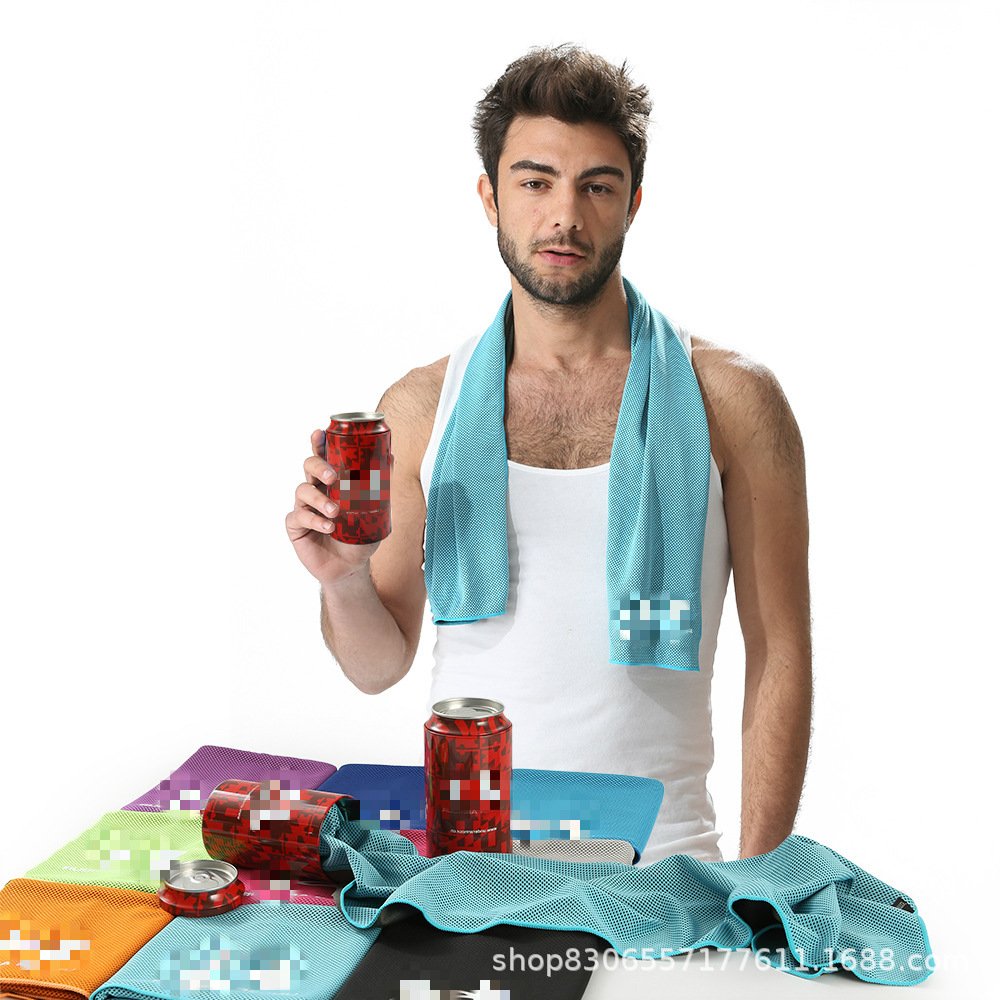 2023 new outdoor fashion brand sports towel lengthened ice towel fitness cold feeling sports towel quick-drying customizable logo