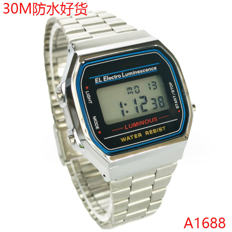 A168 rubber shell silver black surface