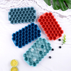 Amazon Hexagonal Silicone Ice Tray 37-Cell Silicone Ice Cube Mold Creative 6-Sided Ice Maker Kitchen Tool