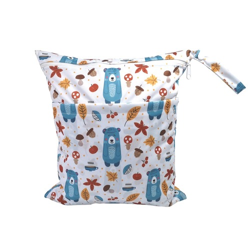 TSOOCOSY New Cartoon Print Baby Double Zip Diaper Bag Washable Diaper Bag Storage Bag E-commerce Wholesale