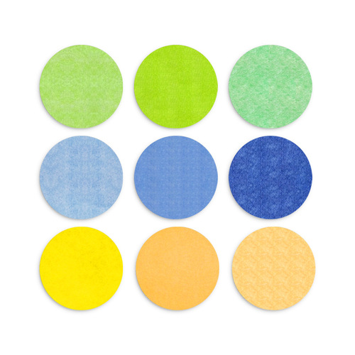 Circular felt photo wall message board school kindergarten decoration felt wall sticker creative wallboard self-adhesive