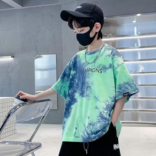 Children's clothing boys summer T-shirt  new medium and large children short-sleeved boys summer half-sleeved fashionable loose tops