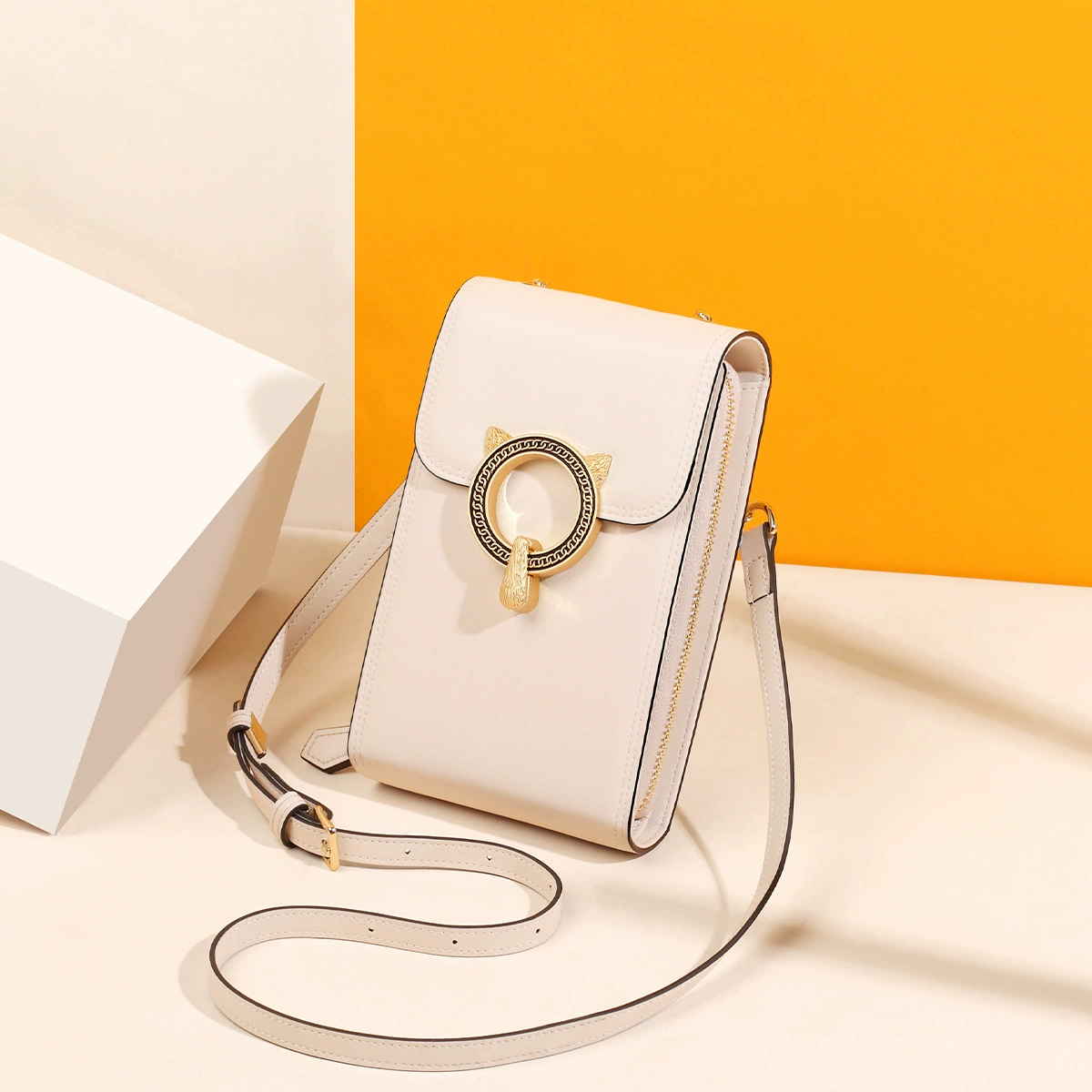 Двухслойная сумка из воловьей кожи взрывная сумка женская 2024 легкая роскошная цепочка сумка для мобильного телефона сумка на плечо женская сумка