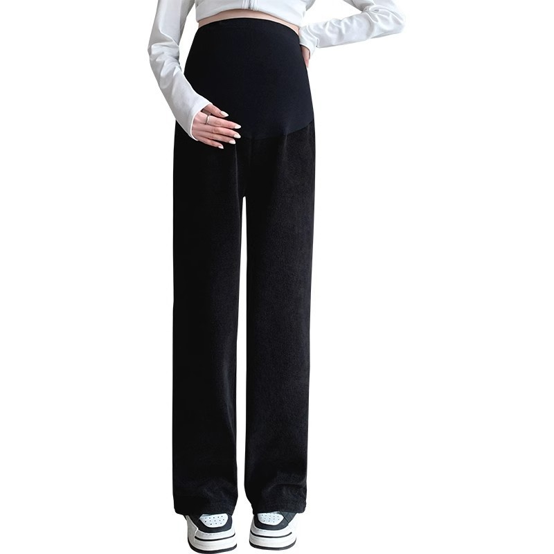 妊婦用パンツ 春秋用 外出着用 ストレート ワイドレッグパンツ 大きいサイズ 秋冬用 レギンス ロングパンツ 秋服 快適 外出着用可能|undefined