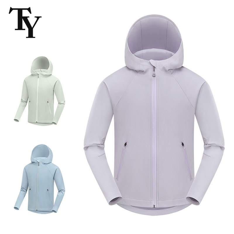 Ty Golf Jacket Autumn and Winter New Outdoor Soft Shell Long-Sleeved Jacket Top Kidsren's Windproof Sportswear