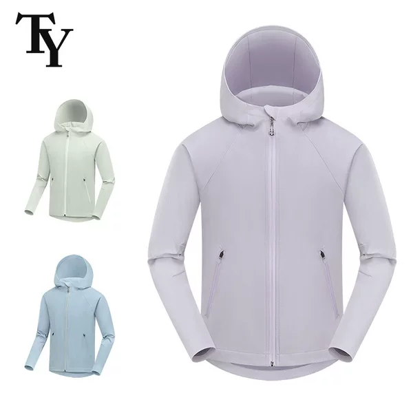 Ty Golf Jacket Autumn and Winter New Outdoor Soft Shell Long-Sleeved Jacket Top Kidsren's Windproof Sportswear
