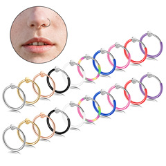 Earrings Earing Hooks Amazon Fashion New Hollow Spring False Earrings False Nose Ring No Hole 13MM Spring Earring Hooks