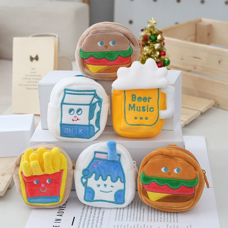 Фаст-фуд серии плюшевых игрушек гамбургер пиво