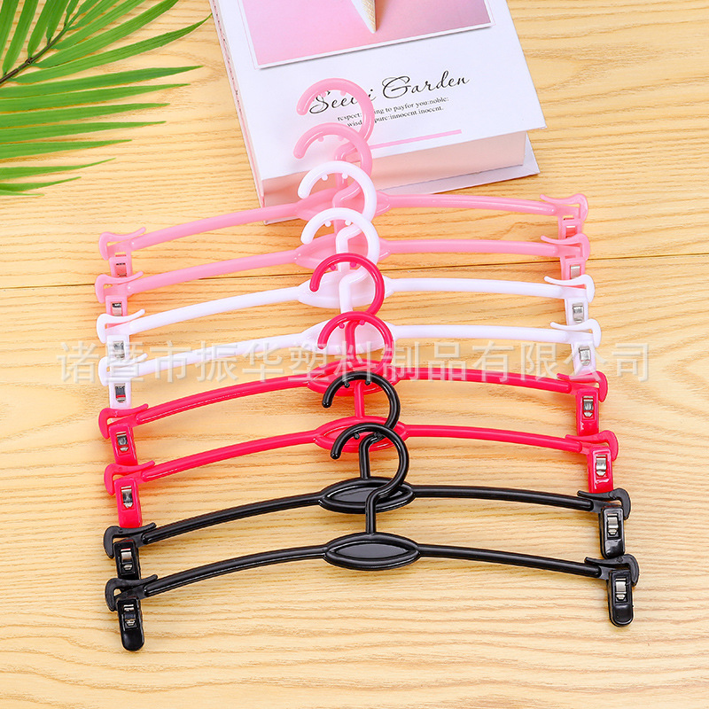 Inner Clothes Hanger Plastic Inner Pants Rack in stock Drying Underwear Clothes Clip Clothing Store Bra Underwear Hanging Plastic Pants Clip