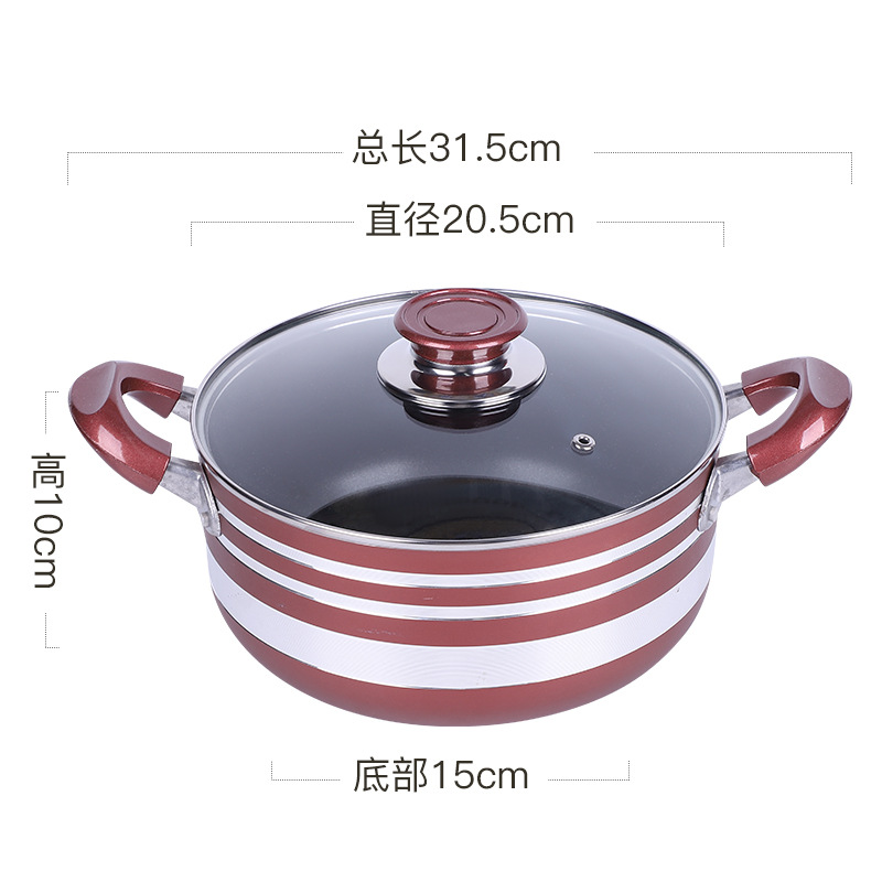 Tres piezas de set de paneles caseros pan antiadherente regalo de reunión anual al por mayor multifuncional estofado pan caja de regalo