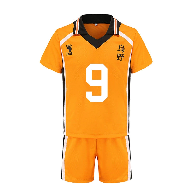 Косплей‑форма Haikyuu Karasuno, комплект майка и шорты для команды, размеры S–XXL