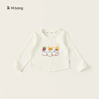 邦选童装女童上衣春秋新品圆领短款儿童长袖衣服卡通印花宝宝T恤