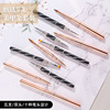 Double head Nail enhancement Brushes suit Rose Gold Twill Pull Pen Phototherapy Round Crystal Pen