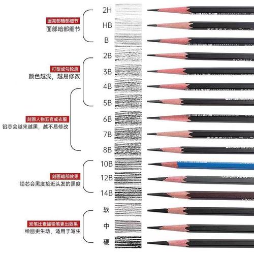 Marley pencil sketch painting charcoal pen beginner sketch 2h6b8b14b charcoal soft medium hard painting 2b art