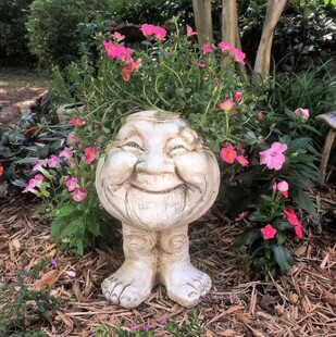 Muggly's The Face Statue Planter�������Ę���ܸ�ֱ��黨��
