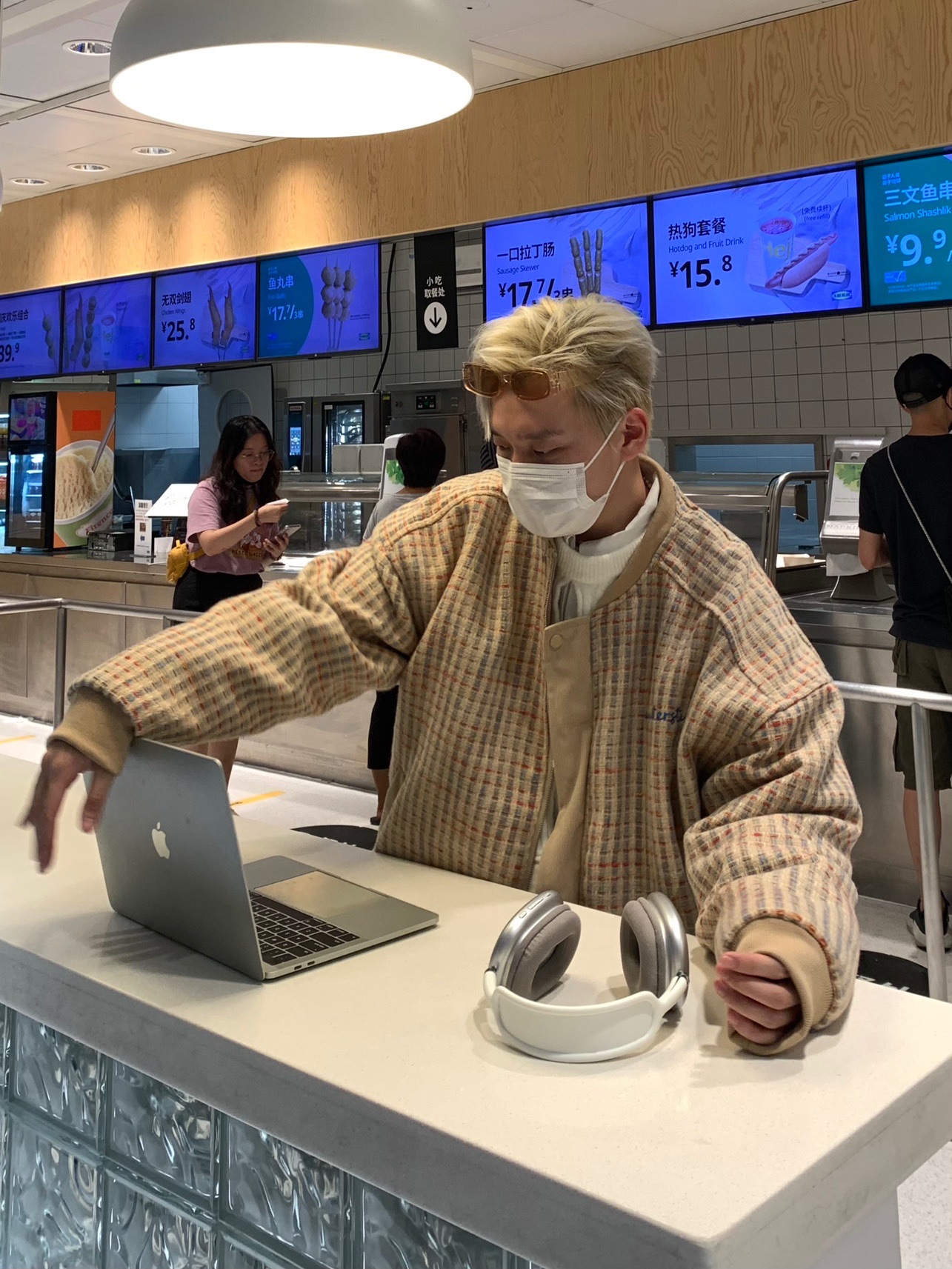 春秋季新款拼接双面穿棒球服外套男宽松设计感小香风情侣加厚夹克|ms